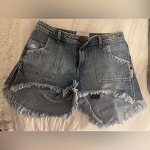 Mid waist one teaspoon denim marlons